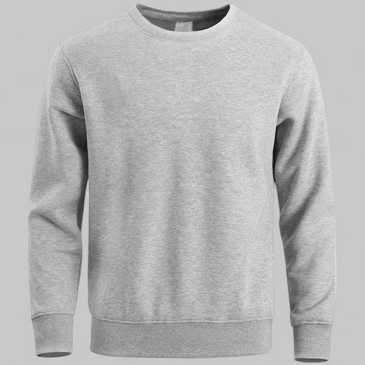 Men's Essential Crew Neck Sweatshirt | Soft Cotton Blend, Casual Fit, Durable & Comfortable for Everyday Wear