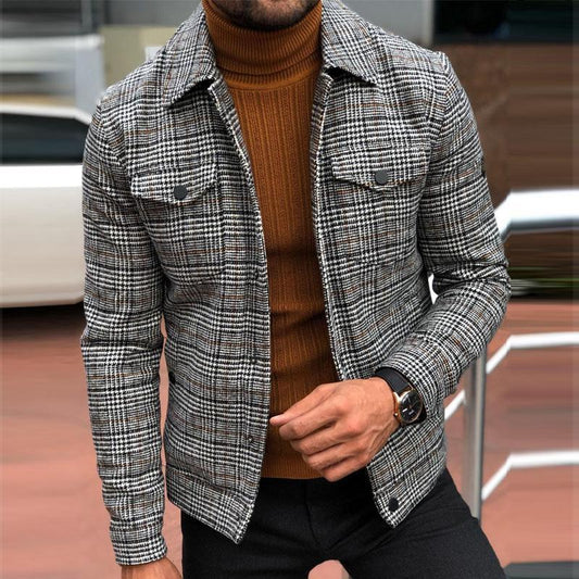 Plaid Revo™ | Men's Slim Casual Reversible Jacket | Lightweight Fabric, Stylish Plaid Design & Comfortable Fit