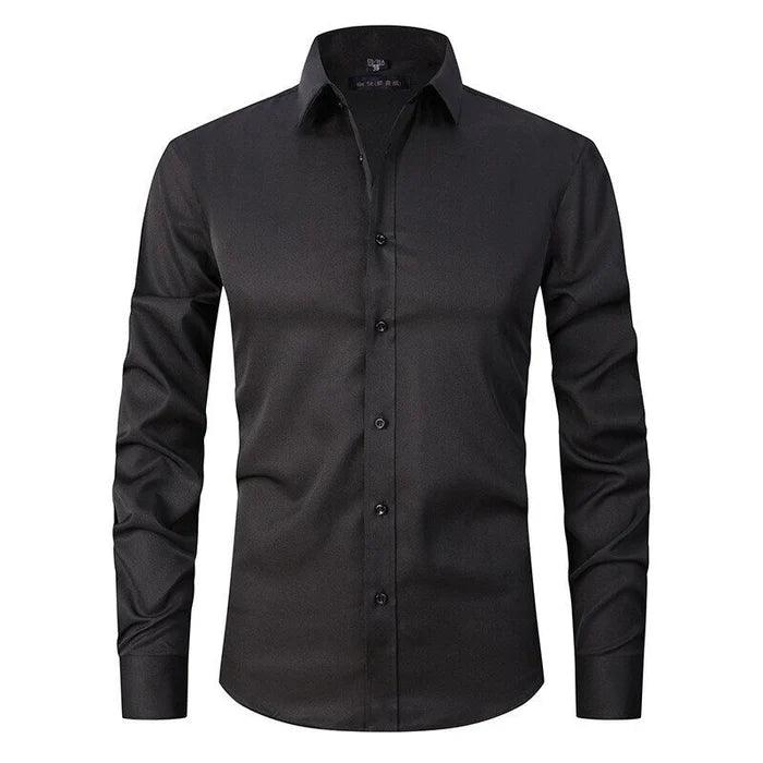 Dressy Max™ | Men's Wrinkle-Free Stretch Dress Shirt | Soft Cotton Blend, Tailored Fit & Moisture-Wicking Technology