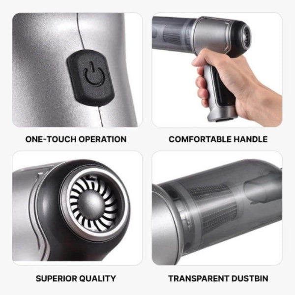 Mini Handheld Vacuum Cleaner β Lightweight Cordless Car Hoover for Deep Cleaning
