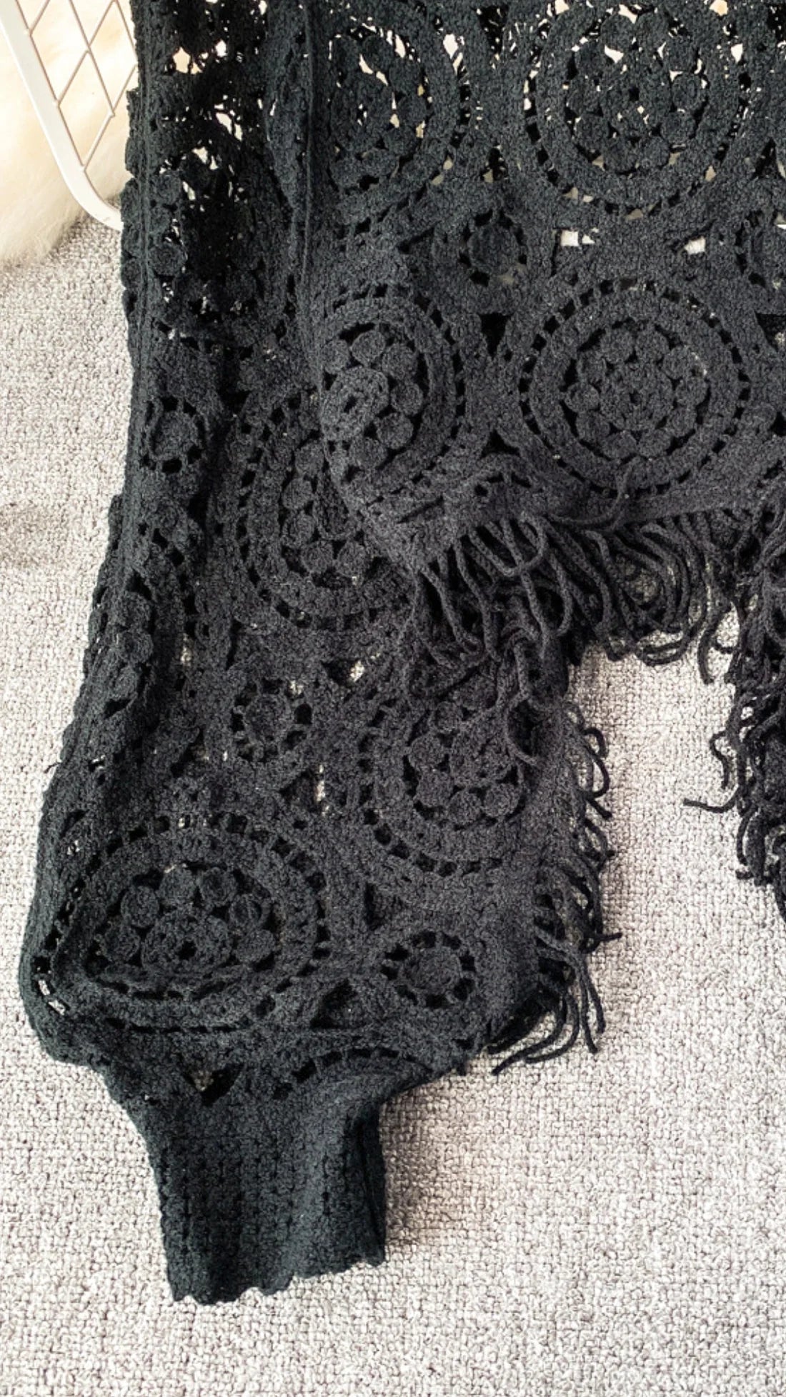 Crochet Aura™ | Women's Crochet Midriff Top | Oversized Sleeves, Lightweight Fabric & One Size Fits All