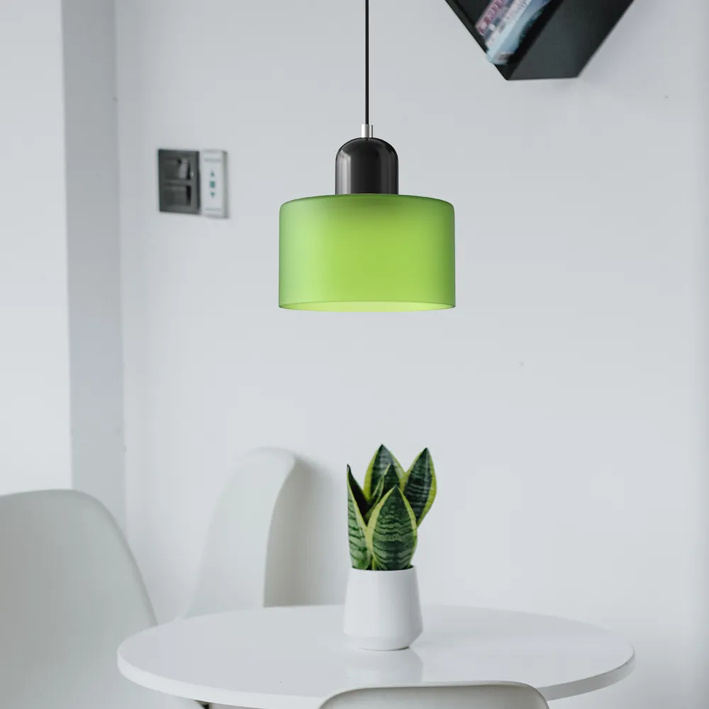 Modern Cylindrical Pendant Light Fixture - Minimalist Design for Kitchen & Dining Spaces