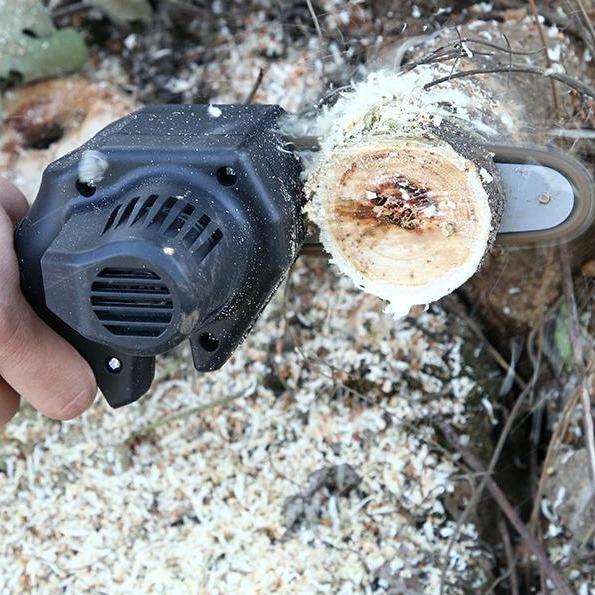 Mini Electric Chainsaw for Wood & Tree Cutting | Portable Garden Saw