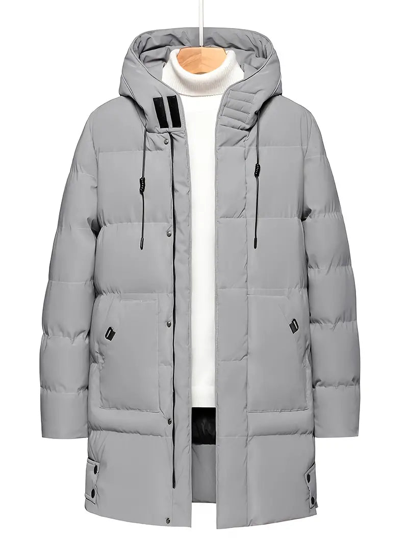 Quilted Haven™ | Men's Hooded Jacket | Loose Fit, Insulated Quilted Design & Warmth for Cold Weather