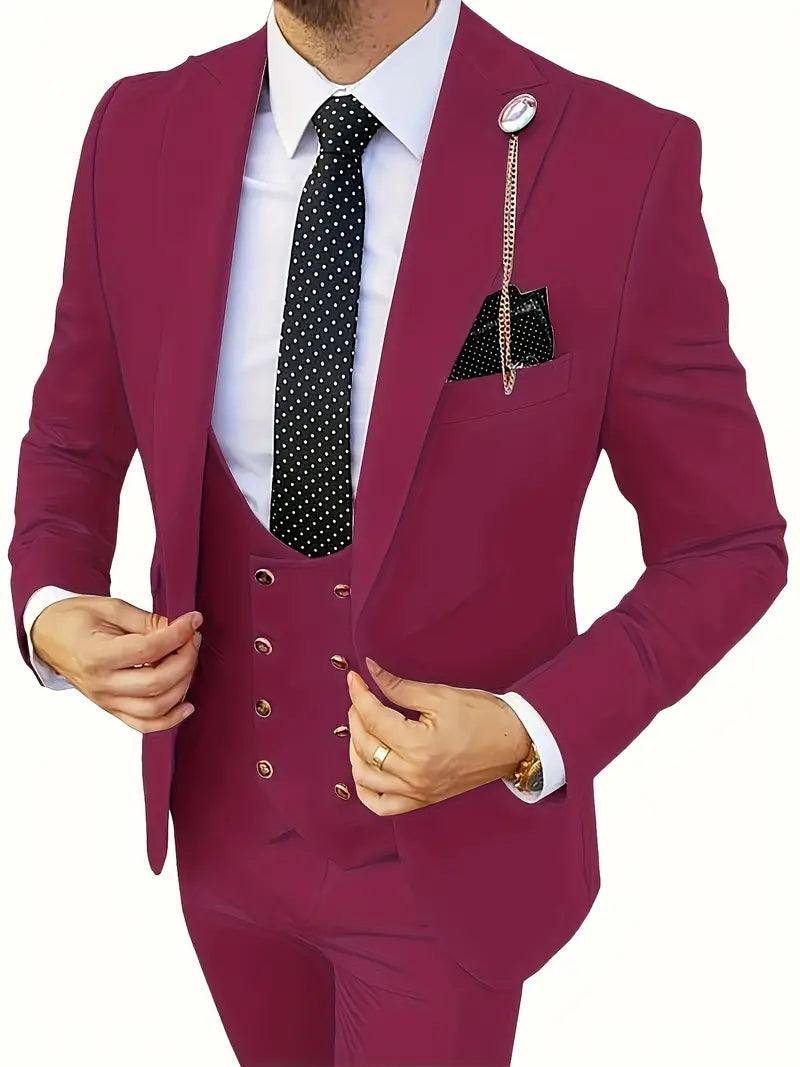 Eco Luxe™ | Men's Sustainable Luxury Suit | Tailored Fit, Eco-Friendly Fabric, Classic Design