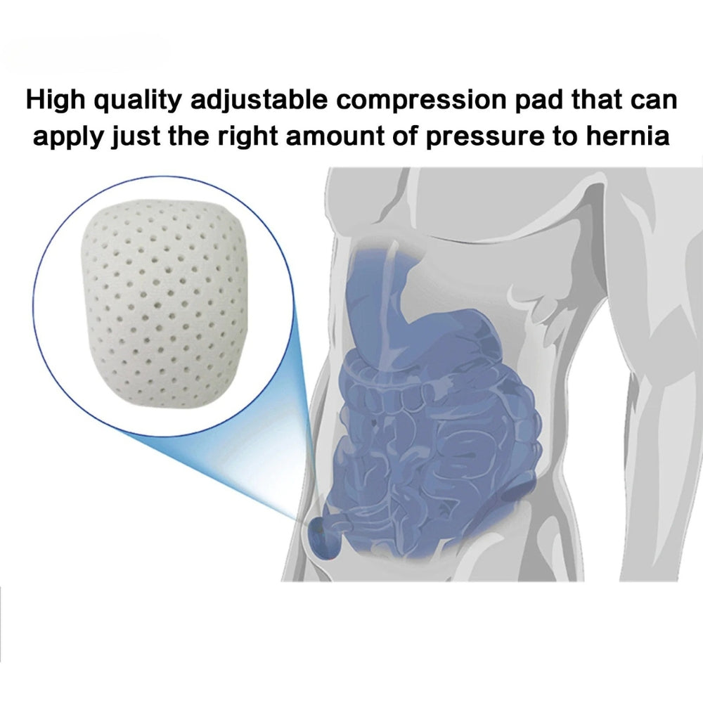 Lower Hernia Support Belt for Men – Comfortable & Adjustable Hernia Truss for Pain Relief & Recovery