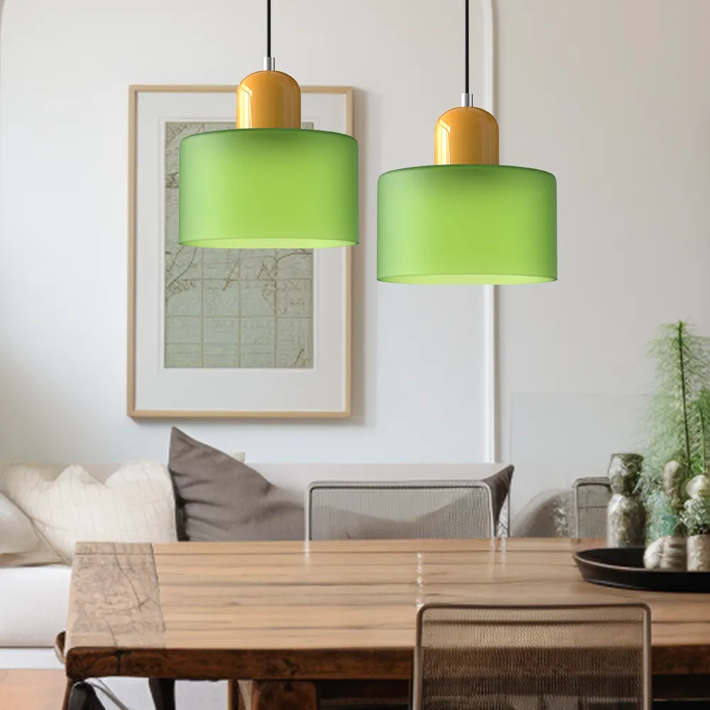 Modern Cylindrical Pendant Light Fixture - Minimalist Design for Kitchen & Dining Spaces