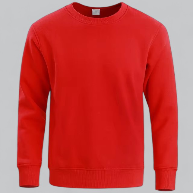 Men's Essential Crew Neck Sweatshirt | Soft Cotton Blend, Casual Fit, Durable & Comfortable for Everyday Wear