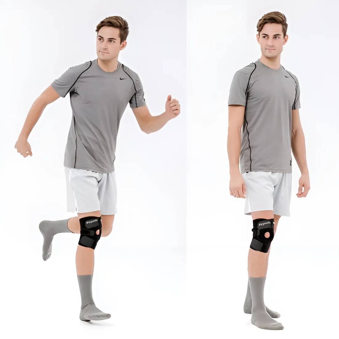 Knee Support Brace with Adjustable Compression for Pain Relief, Injury Recovery, Arthritis, and Sports Stability
