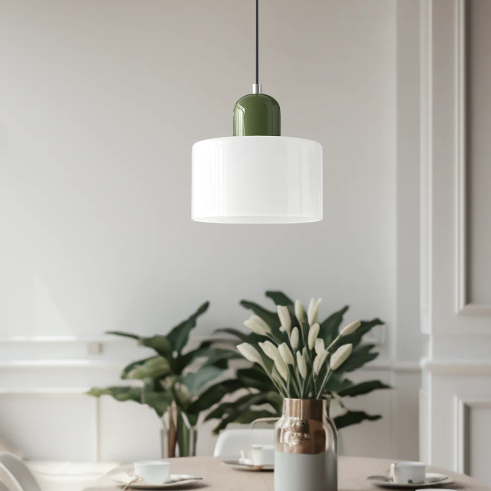 Modern Cylindrical Pendant Light Fixture - Minimalist Design for Kitchen & Dining Spaces