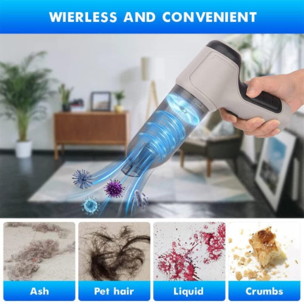 Mini Handheld Vacuum Cleaner β Lightweight Cordless Car Hoover for Deep Cleaning