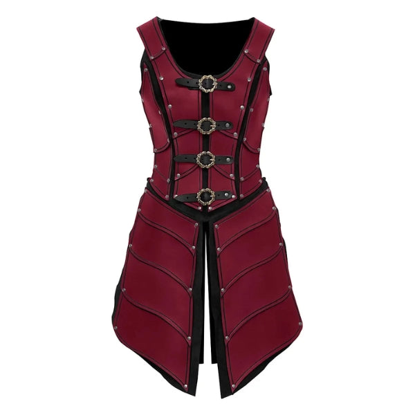 Viking Woman Fancy Dress – Retro Gothic Medieval Costume for Women, Perfect for Cosplay and Halloween