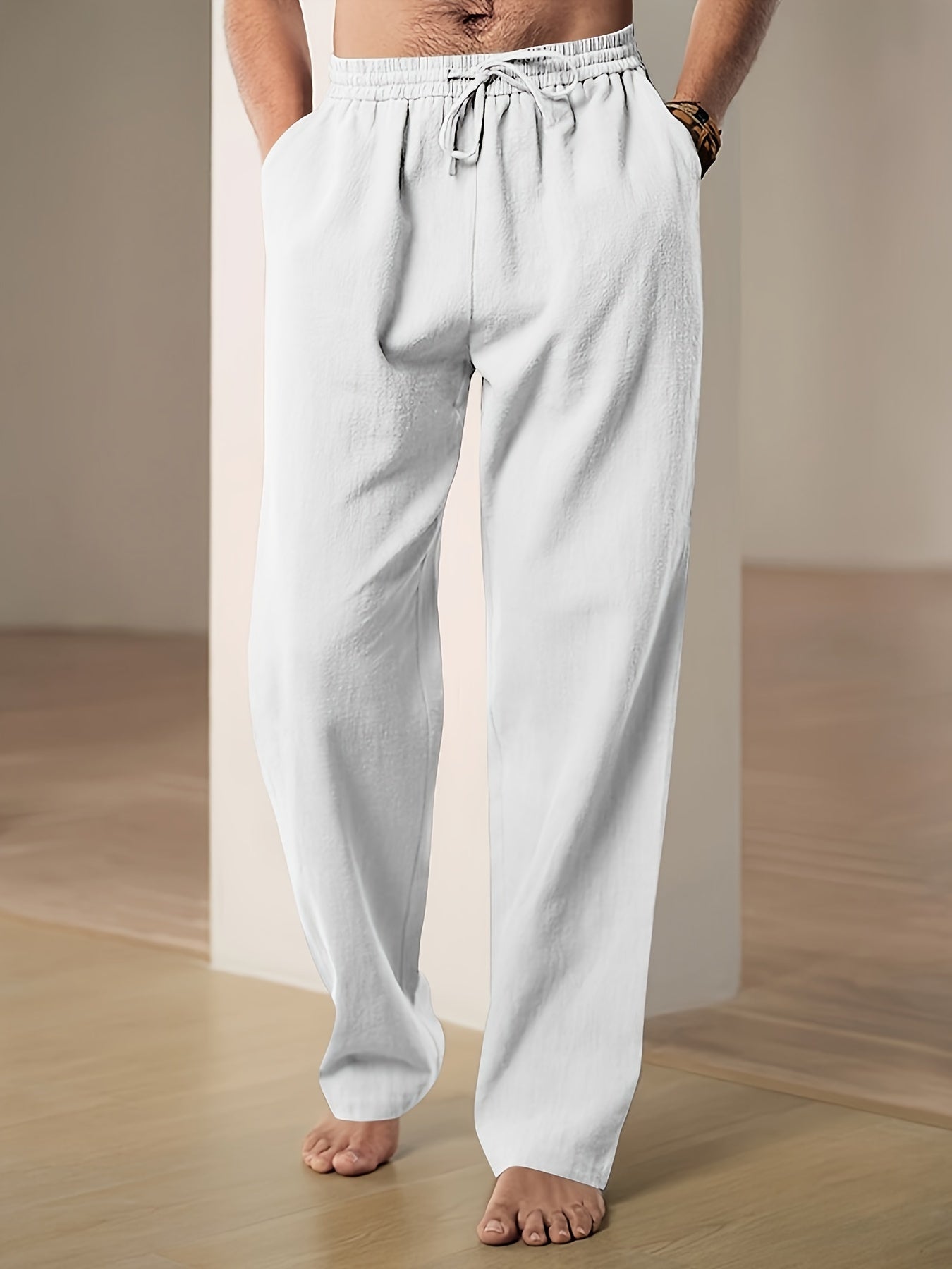 Casual Drift™ | Men's Relaxed Fit Drawstring Pants | Lightweight Fabric, Adjustable Waist, Comfortable Wear