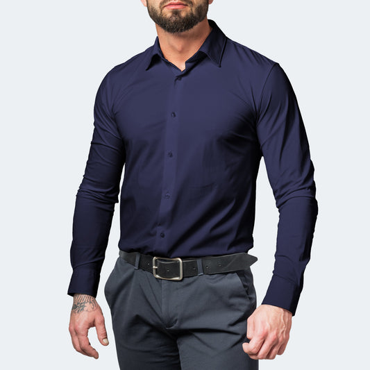 Breeze Flex™ | Men's Wrinkle-Free Stretch Shirt | Breathable Fabric, Comfortable Fit & Easy Care Design