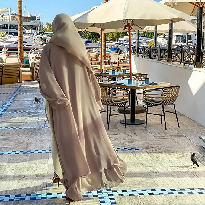 Abaya Set with Headscarf for Women - Modest Wear, Lightweight Fabric, Comfortable Fit