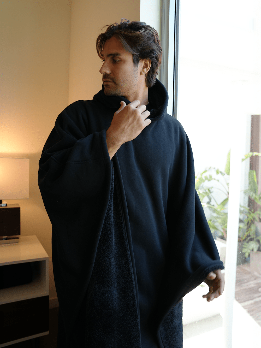 Frozari | Giant Wearable Blanket Hoodie Mens Fleece Cloak Poncho Weighted Oodie for Lounging & Winter Warmth