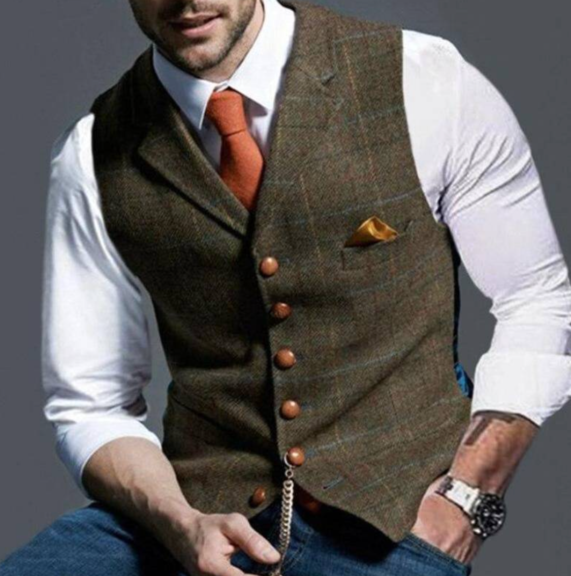 VestaCore™ | Men's Classic V-Neck Vest | Soft Cotton, Lightweight Fabric & Comfortable Fit