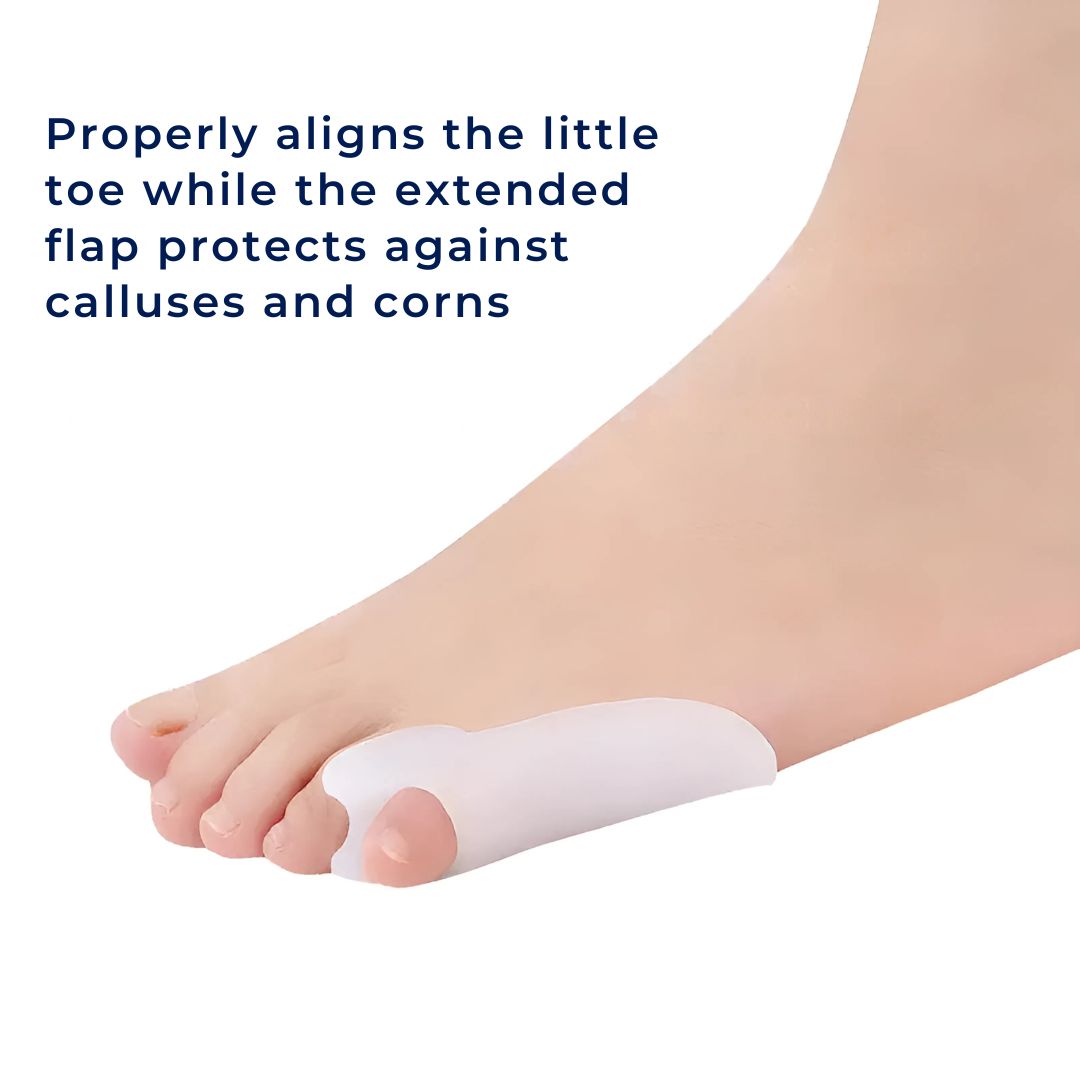 Toe Separator for Little Toe | Bunion Protection Gel for Misalignment & Pain Relief | BunionGuard Quintus Varus