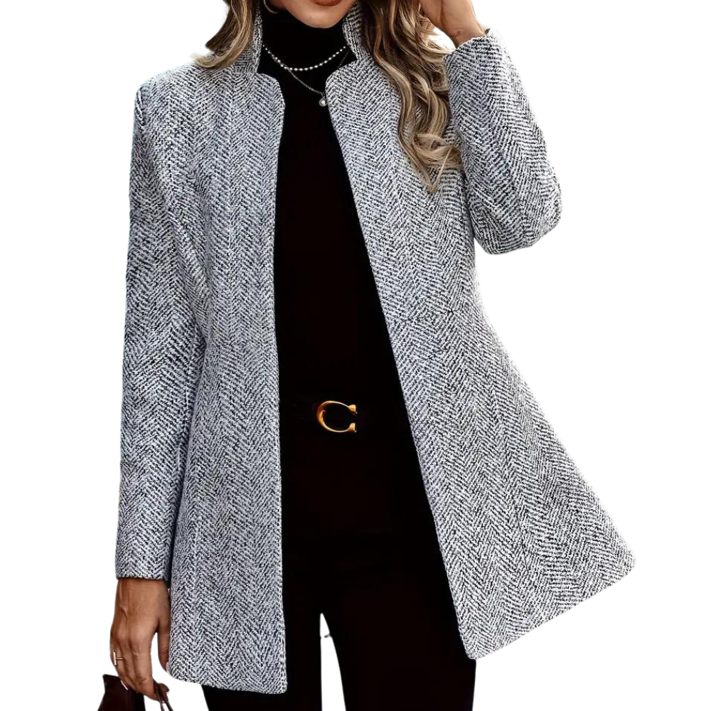 Coat Elise™ | Women's Ankle Length Coat | Single Row Buttons, Notch Lapels & Stylish Fit