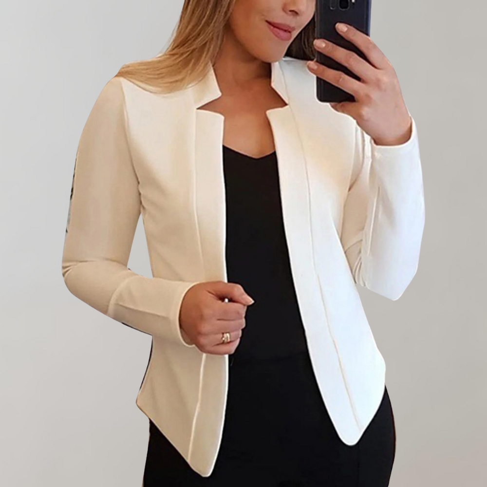 Blazer Elise™ | Women's Lightweight Lapel Collar Blazer | Breathable Fabric, Tailored Fit & Stylish Design