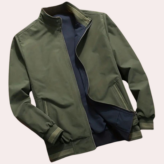Bomber Sage™ | Men's Army Green Bomber Jacket | Lightweight, Breathable, All-Season Design