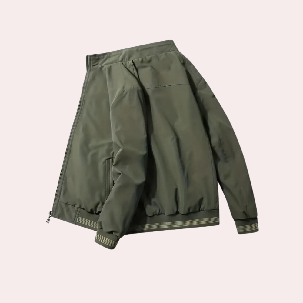 Bomber Sage™ | Men's Army Green Bomber Jacket | Lightweight, Breathable, All-Season Design