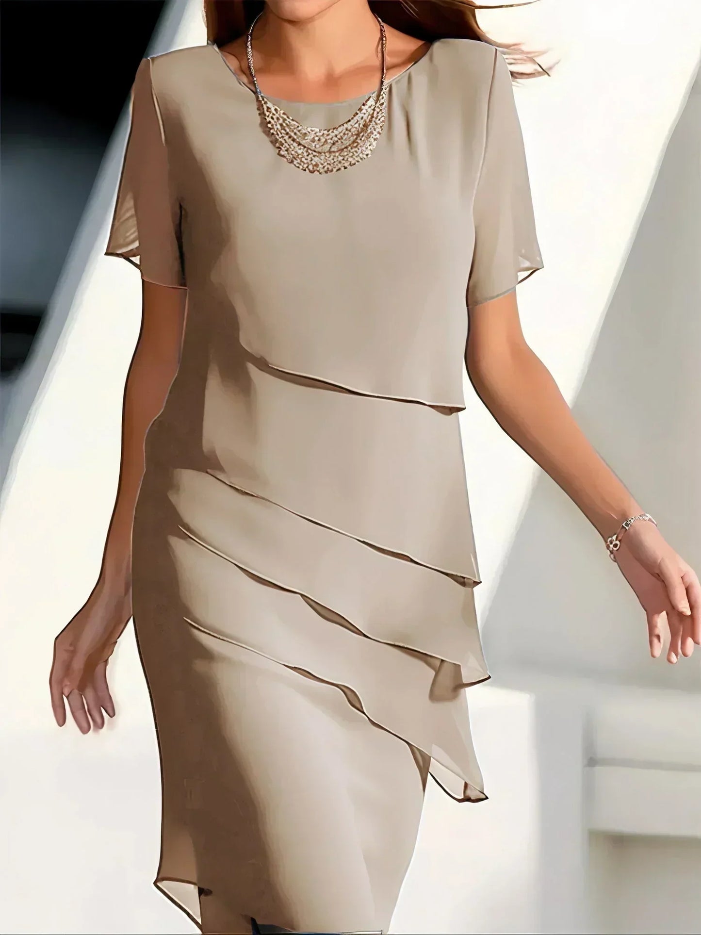 B&S | Figure-Flattering & Comfortable Tailored Dress for Women – Versatile Summer Style with Discreet Pockets