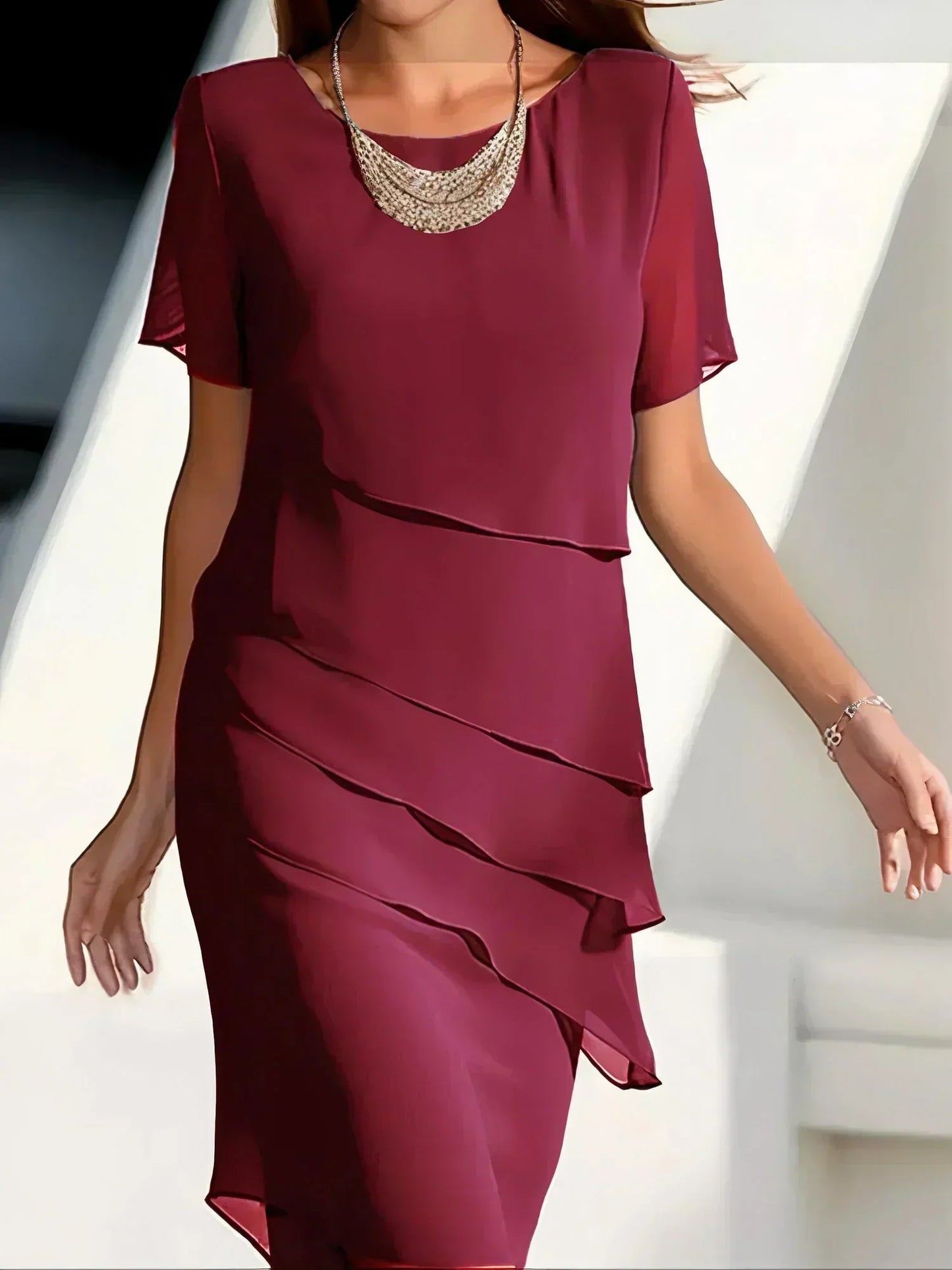 B&S | Figure-Flattering & Comfortable Tailored Dress for Women – Versatile Summer Style with Discreet Pockets
