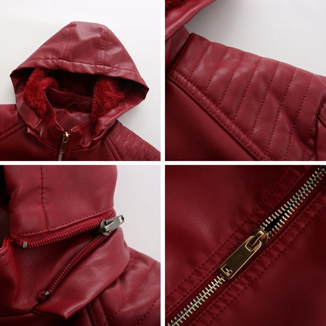 Hooded Luxe™ | Women's Jacket with Detachable Hood | Lightweight, Water-Resistant Fabric & Stylish Design