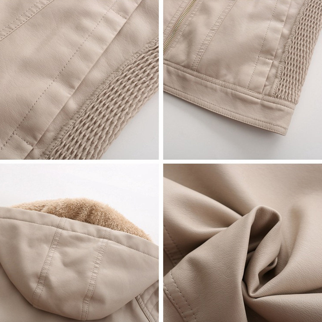 Hooded Luxe™ | Women's Jacket with Detachable Hood | Lightweight, Water-Resistant Fabric & Stylish Design