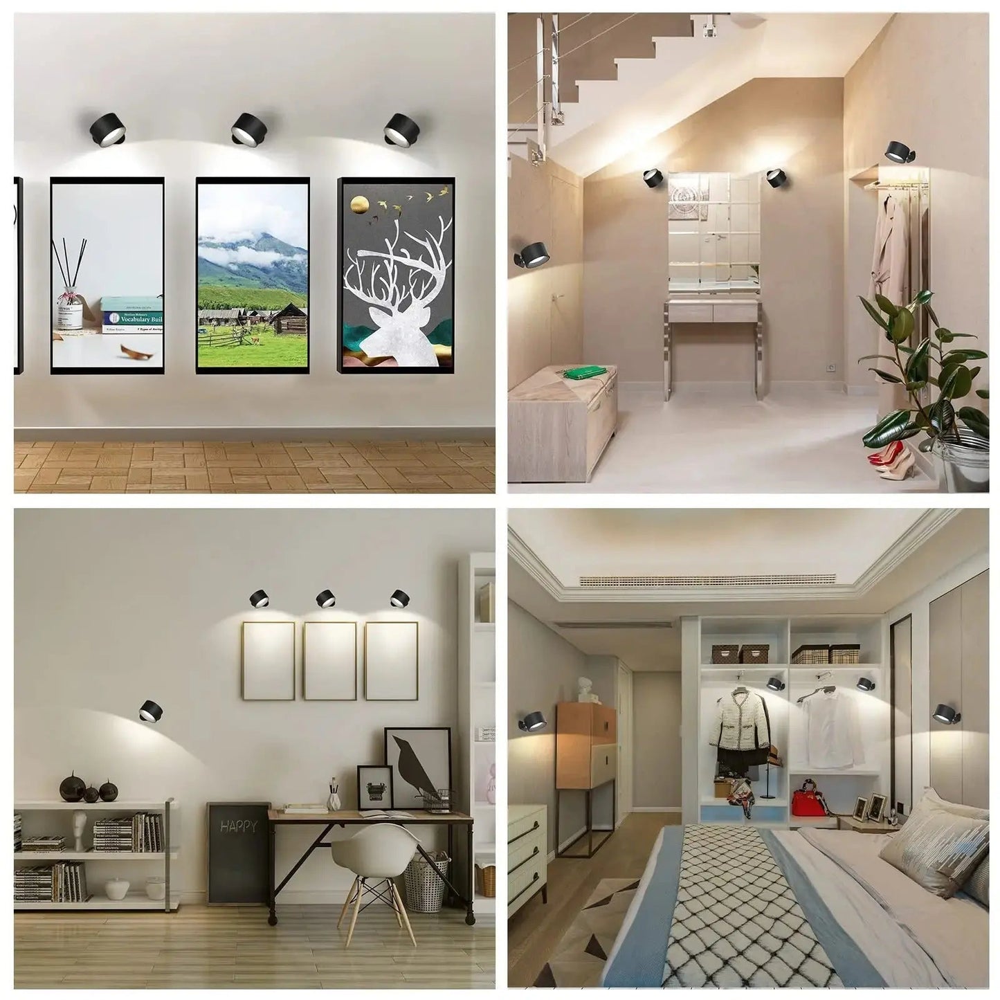 Cordless Wall Lamp - Battery Operated LED Light Fixture for Indoor & Outdoor Use