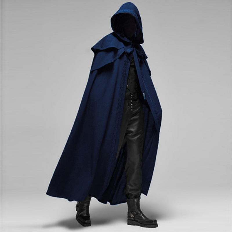 Cloak Ardent™ | Men's Medieval Horned Long Cloak | Durable Fabric, Unique Horned Design & Comfortable Fit