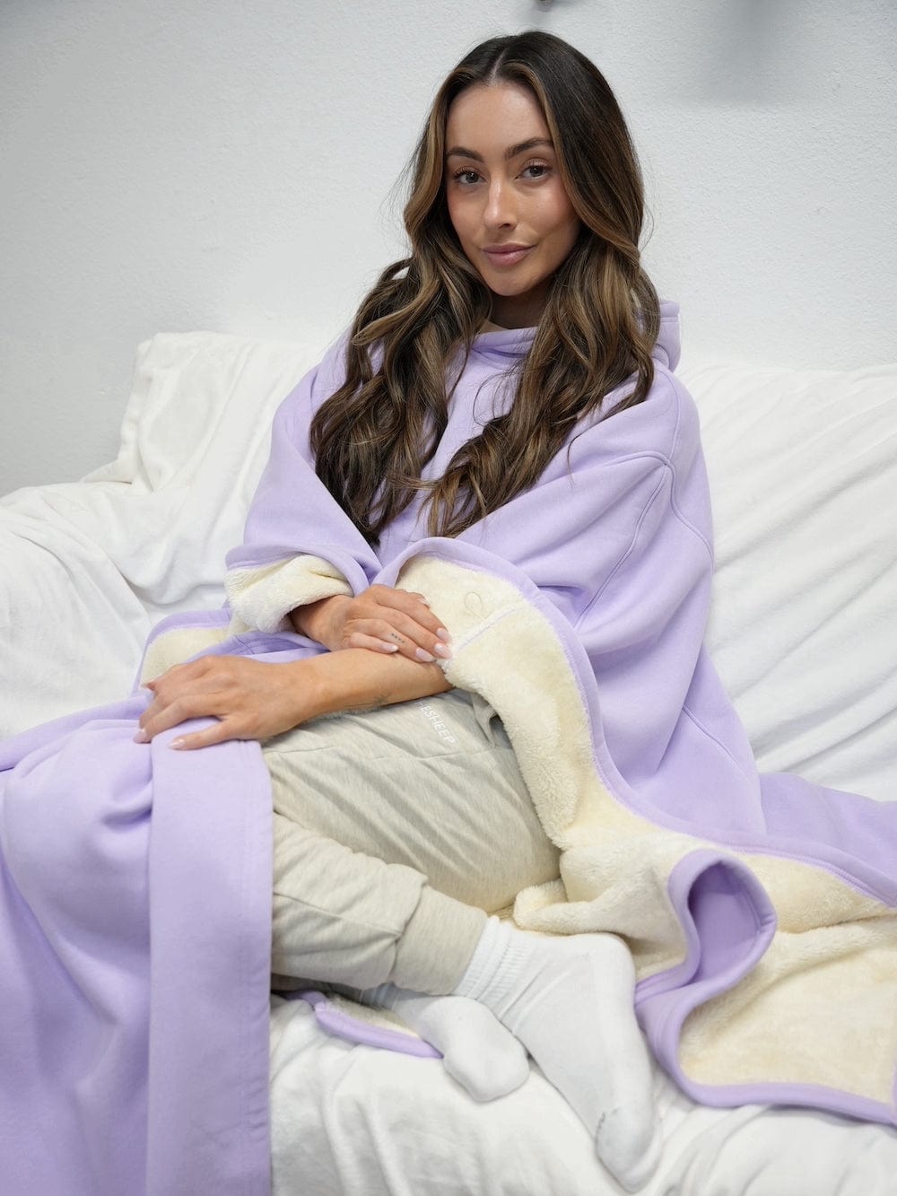 Frozari | Giant Wearable Blanket Hoodie Mens Fleece Cloak Poncho Weighted Oodie for Lounging & Winter Warmth