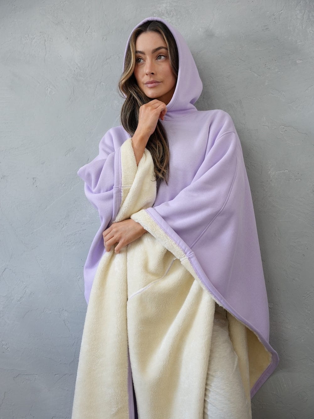 Frozari | Giant Wearable Blanket Hoodie Mens Fleece Cloak Poncho Weighted Oodie for Lounging & Winter Warmth