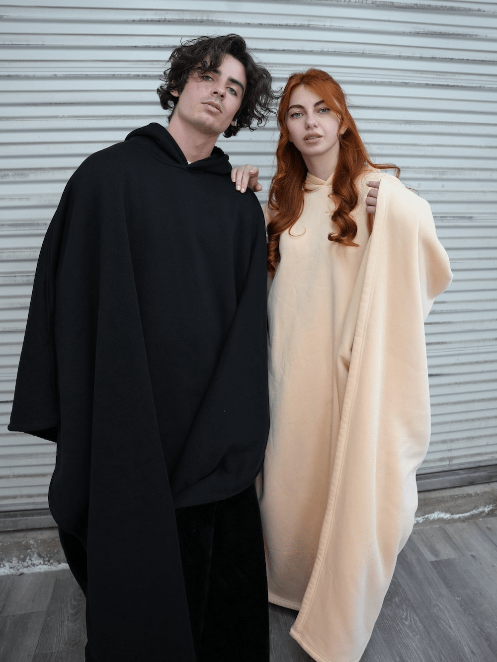Frozari | Giant Wearable Blanket Hoodie Mens Fleece Cloak Poncho Weighted Oodie for Lounging & Winter Warmth