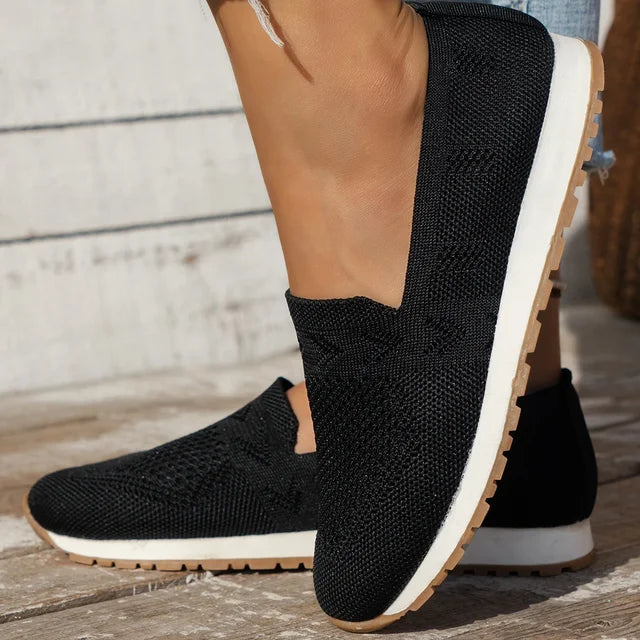 Sole Harmony™ | Women's Orthopaedic Slip-On Shoes | Breathable Fabric, Arch Support & Cushioned Insole