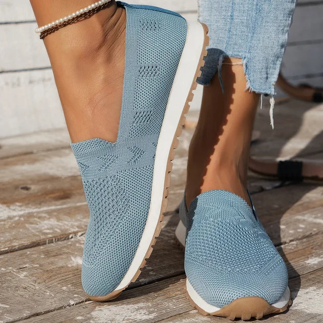 Sole Harmony™ | Women's Orthopaedic Slip-On Shoes | Breathable Fabric, Arch Support & Cushioned Insole