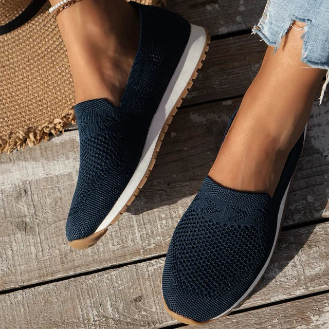 Sole Harmony™ | Women's Orthopaedic Slip-On Shoes | Breathable Fabric, Arch Support & Cushioned Insole