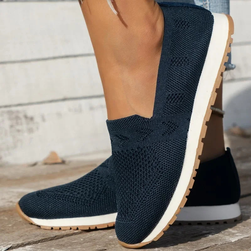 Sole Harmony™ | Women's Orthopaedic Slip-On Shoes | Breathable Fabric, Arch Support & Cushioned Insole