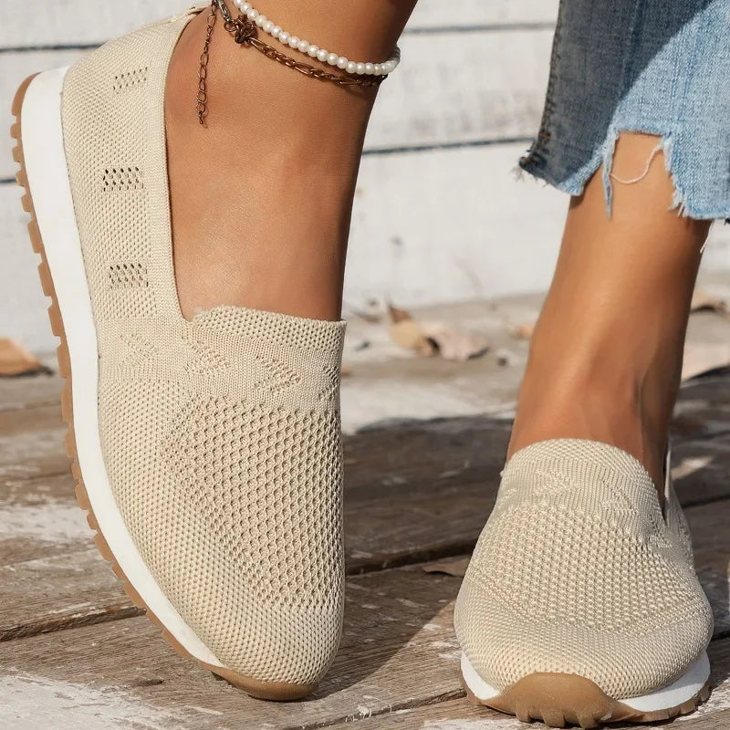 Sole Harmony™ | Women's Orthopaedic Slip-On Shoes | Breathable Fabric, Arch Support & Cushioned Insole