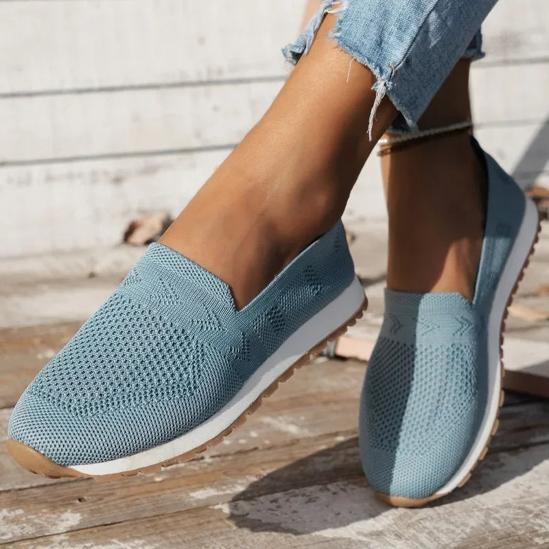 Sole Harmony™ | Women's Orthopaedic Slip-On Shoes | Breathable Fabric, Arch Support & Cushioned Insole