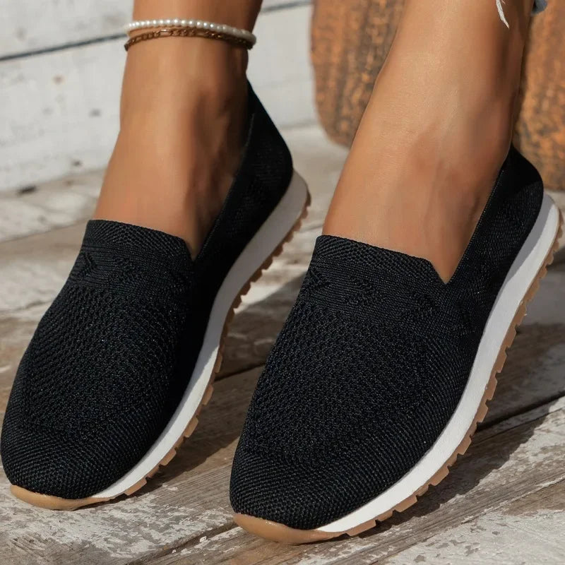 Sole Harmony™ | Women's Orthopaedic Slip-On Shoes | Breathable Fabric, Arch Support & Cushioned Insole