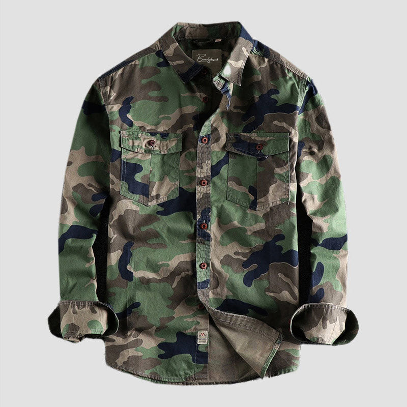Camo Max™ | Men's Camouflage Shirt | Lightweight Cotton, Double Pocket Design & Breathable Fabric