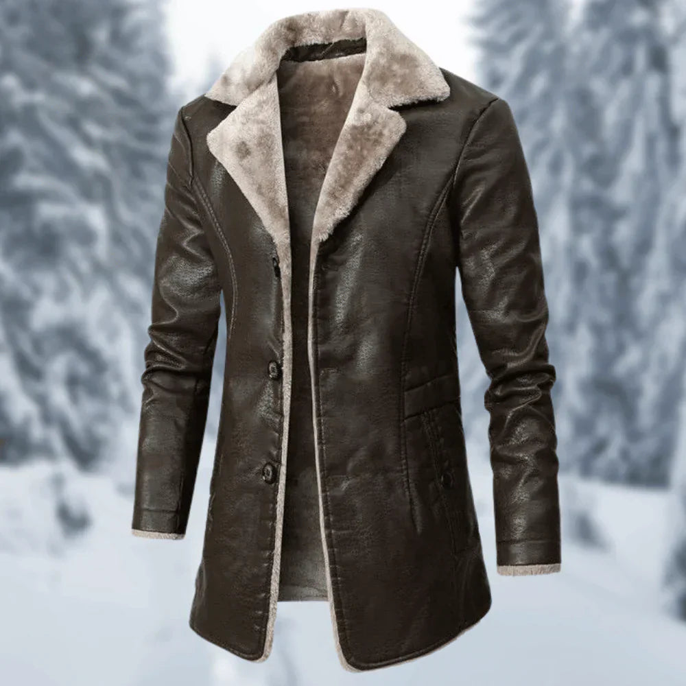 FurLuxe™ | Men's Warm Fur-Lined Casual Outdoor Coat | Insulated, Water-Resistant, Stylish Design