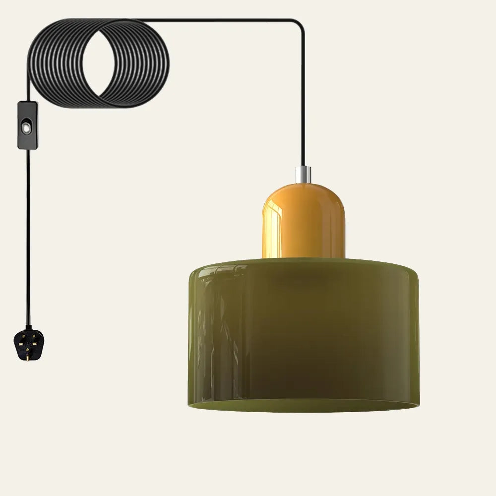 Modern Cylindrical Pendant Light Fixture - Minimalist Design for Kitchen & Dining Spaces