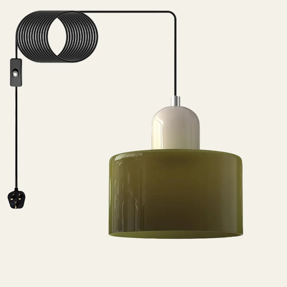 Modern Cylindrical Pendant Light Fixture - Minimalist Design for Kitchen & Dining Spaces