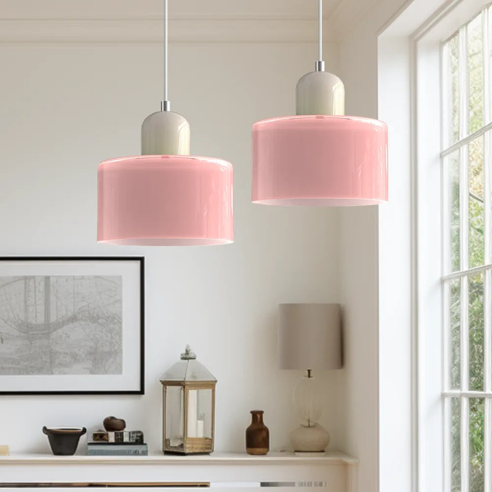 Modern Cylindrical Pendant Light Fixture - Minimalist Design for Kitchen & Dining Spaces