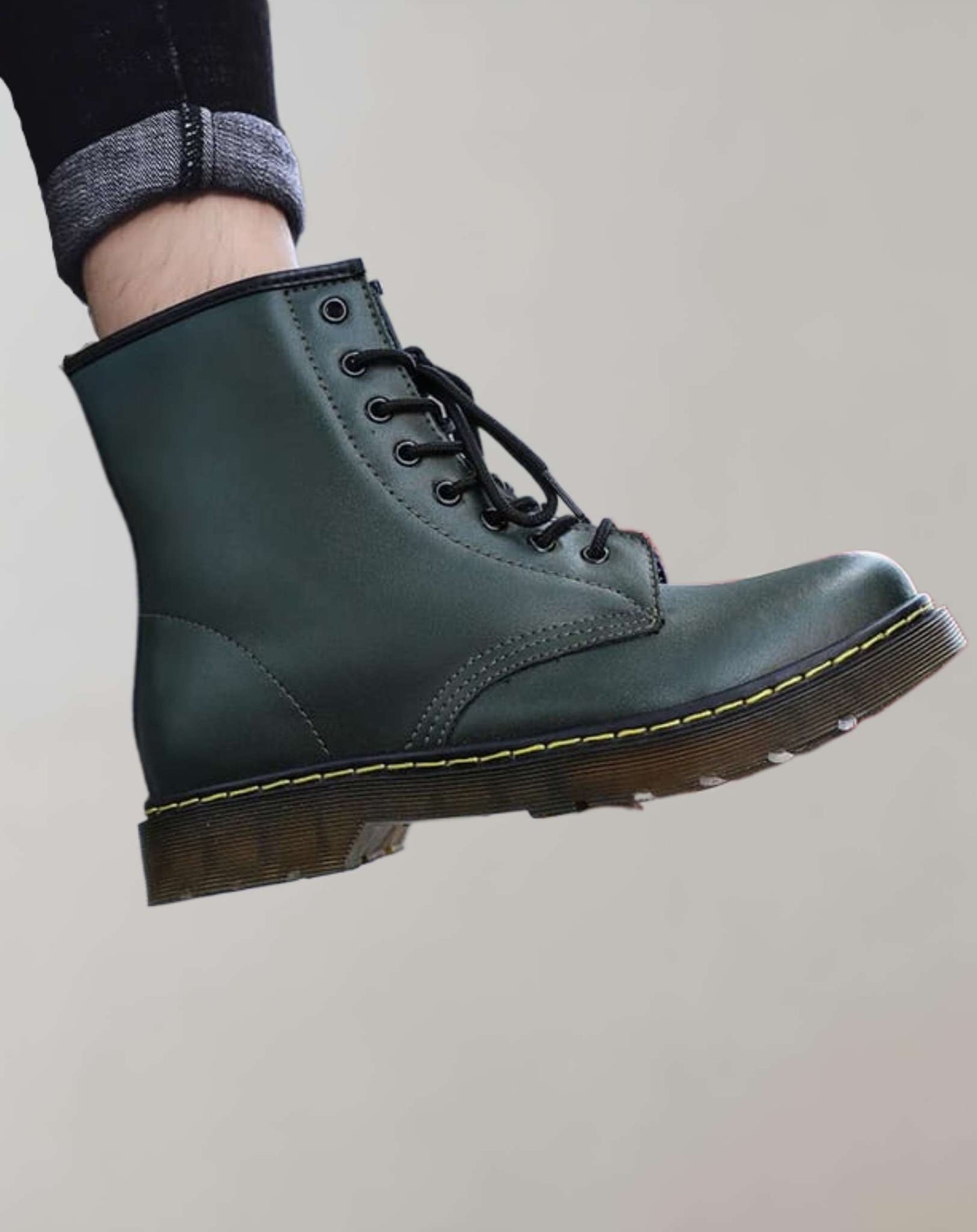 Leather High Ankle Boots for Women - Stylish Leather Footwear in Various Sizes