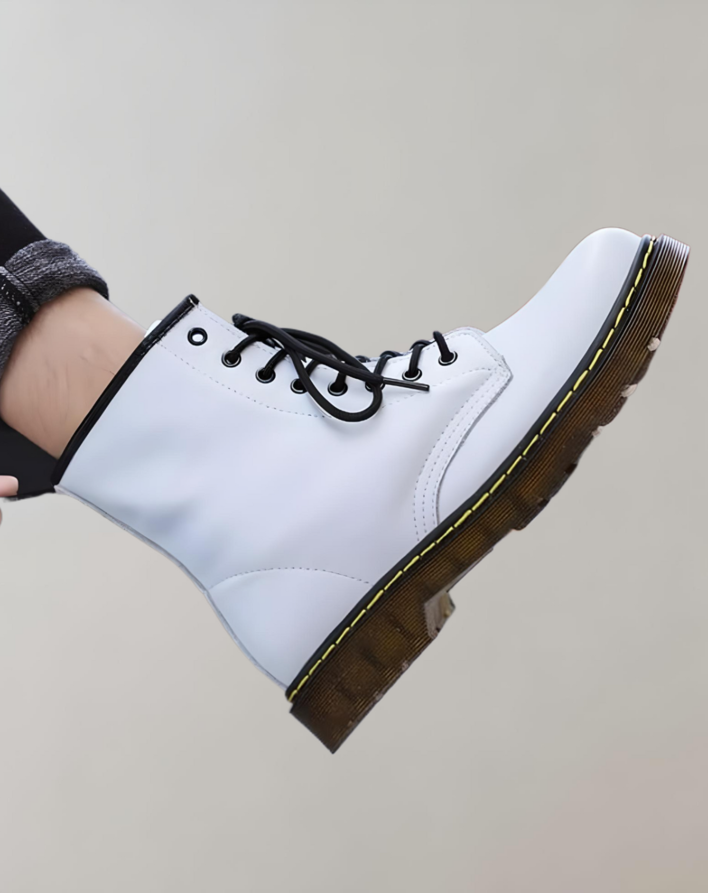 Leather High Ankle Boots for Women - Stylish Leather Footwear in Various Sizes