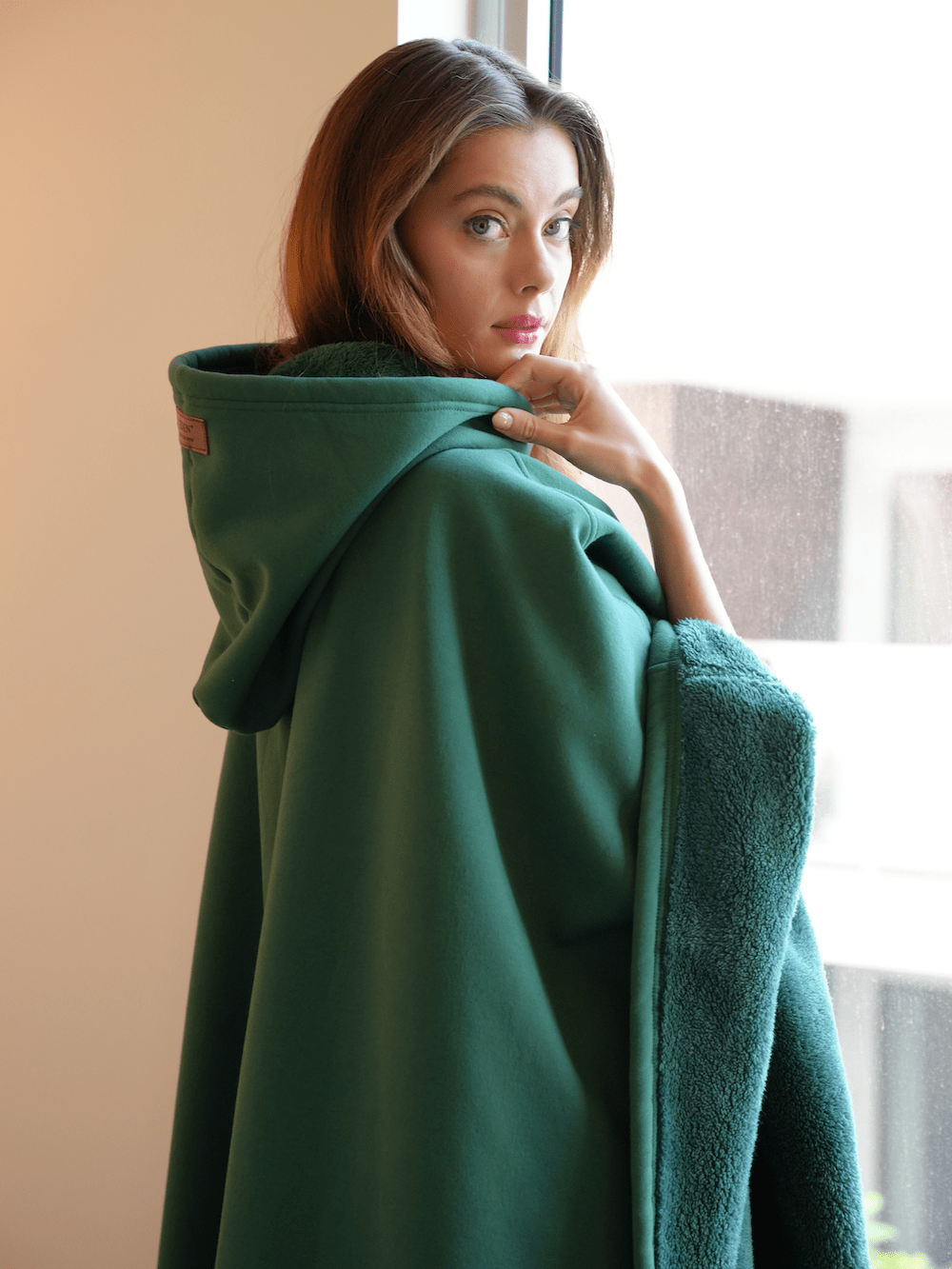 Frozari | Giant Wearable Blanket Hoodie Mens Fleece Cloak Poncho Weighted Oodie for Lounging & Winter Warmth